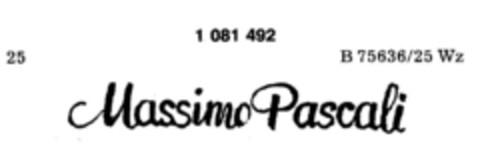 Massimo Pascali Logo (DPMA, 11/02/1984)