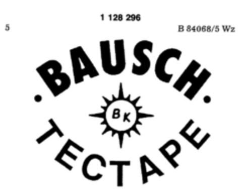 BK BAUSCH TECTAPE Logo (DPMA, 03/11/1988)