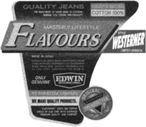 MASTERLY LIFESTYLE FLAVOURS WESTERNER Logo (DPMA, 10/14/1993)