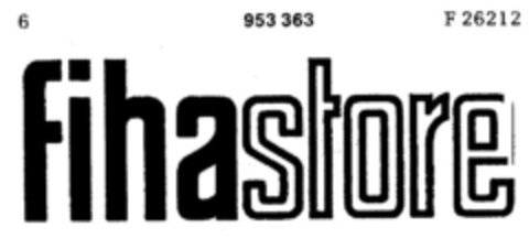 Fihastore Logo (DPMA, 05.11.1975)