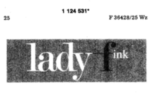 lady fink Logo (DPMA, 07.06.1988)