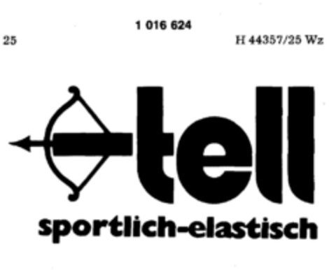 tell sportlich-elastisch Logo (DPMA, 09.06.1978)