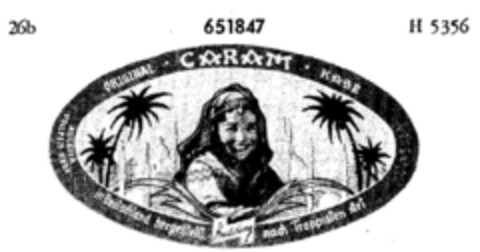 ORIGINAL   CARAM KÄSE   Hindelang Logo (DPMA, 03.12.1952)