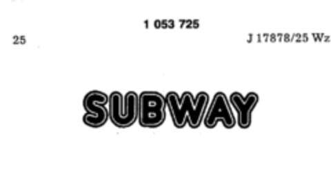SUBWAY Logo (DPMA, 23.10.1982)