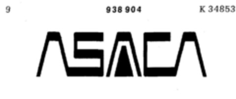 ASACA Logo (DPMA, 09/04/1973)