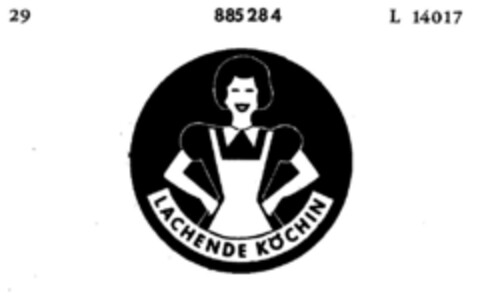 LACHENDE KÖCHIN Logo (DPMA, 14.05.1966)