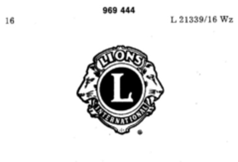 L LIONS INTERNATIONAL Logo (DPMA, 28.10.1976)