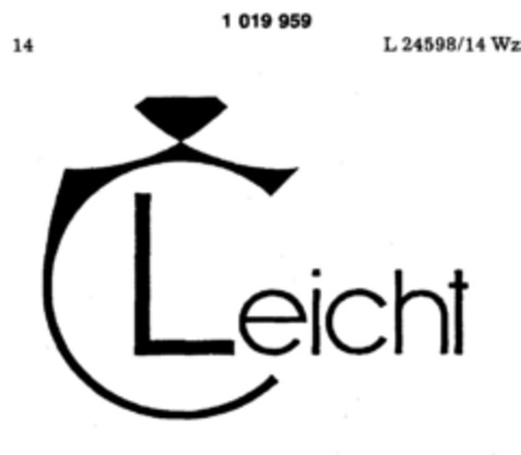 Leicht Logo (DPMA, 10/30/1980)