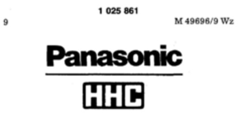 Panasonic HHC Logo (DPMA, 25.04.1981)