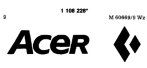 Acer Logo (DPMA, 20.05.1987)