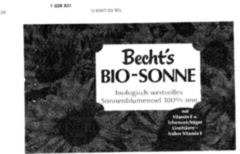 Becht`s BIO-SONNE Logo (DPMA, 15.02.1979)