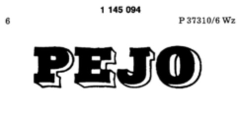 PEJO Logo (DPMA, 28.11.1988)