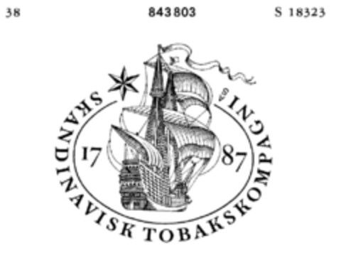 SKANDINAVISK TOBAKSKOMPAGNI AS Logo (DPMA, 12.01.1966)