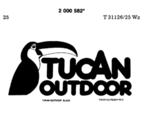 TUCAN OUTDOOR Logo (DPMA, 09.11.1990)