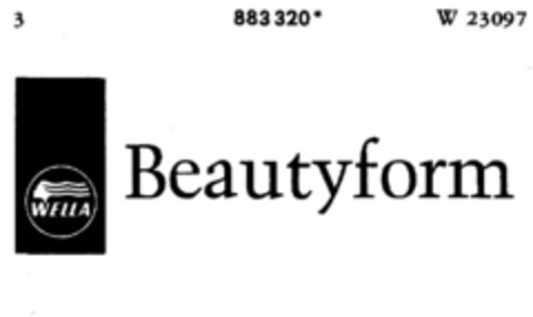 WELLA Beautyform Logo (DPMA, 04/06/1971)