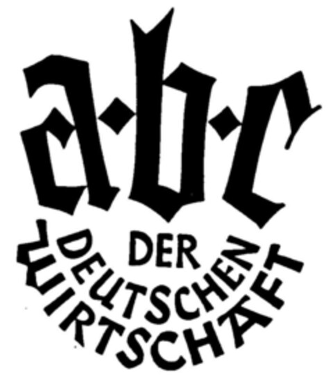 a·b·c DER DEUTSCHEN WIRTSCHAFT Logo (DPMA, 29.06.1990)