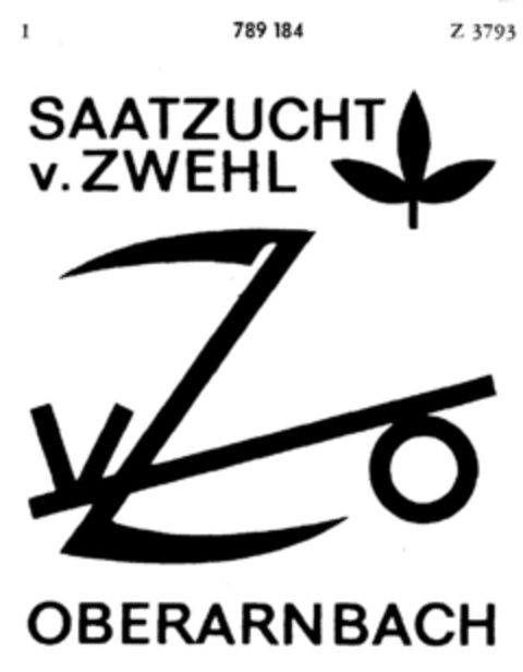 SAATZUCHT v. ZWEHL OBERARNBACH Logo (DPMA, 19.07.1963)