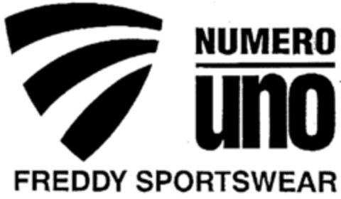 NUMERO uno FREDDY SPORTSWEAR Logo (DPMA, 02/26/2000)