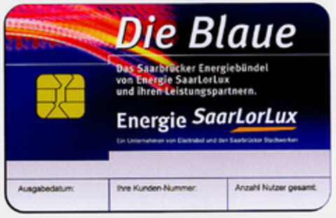 Die Blaue Energie SaarLorLux Logo (DPMA, 11/30/2001)