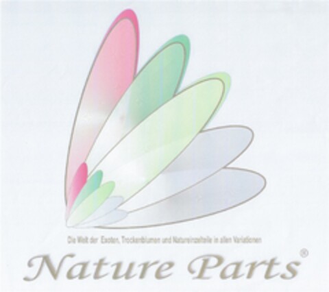 Die Welt der Exoten, Trockenblumen und Natureinzelteile in allen Variationen Nature Parts Logo (DPMA, 07.09.2013)