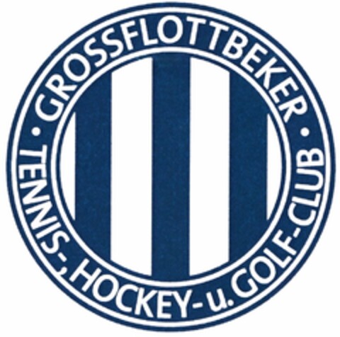 GROSSFLOTTBEKER · TENNIS-, HOCKEY- u. GOLF-CLUB Logo (DPMA, 23.10.2013)