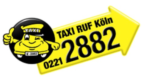TAXI RUF KÖLN 02212882 Logo (DPMA, 01.09.2015)