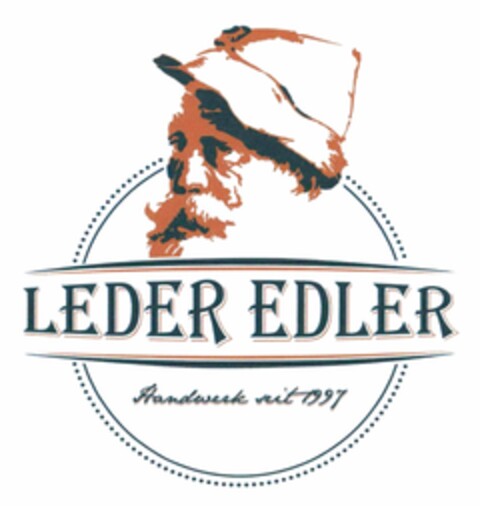 LEDER EDLER Handwerk seit 1997 Logo (DPMA, 30.11.2017)