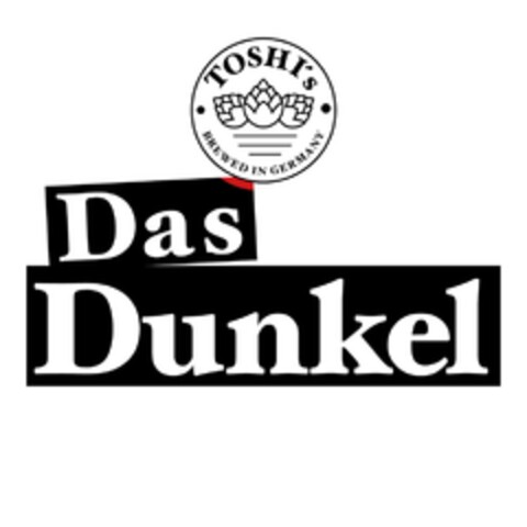 TOSHI`S Das Dunkel BREWED IN GERMANY Logo (DPMA, 19.01.2018)