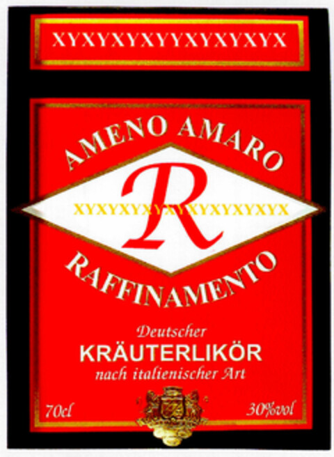 AMENO AMARO RAFFINAMENTO Logo (DPMA, 06.06.2002)