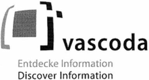 vascoda Entdecke Information Discover Information Logo (DPMA, 23.06.2003)