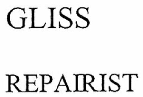 GLISS REPAIRIST Logo (DPMA, 12.08.2005)