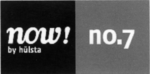 now! no.7 by hülsta Logo (DPMA, 06.09.2006)