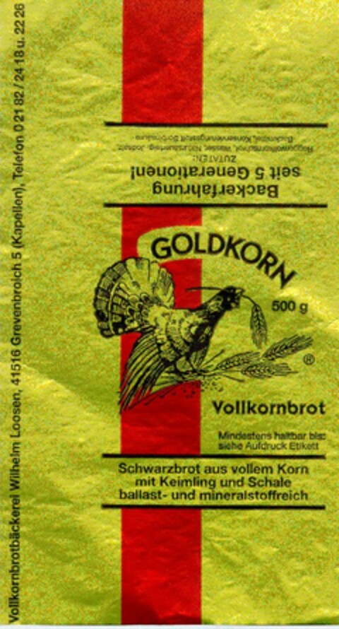 GOLDKORN Logo (DPMA, 30.08.1996)