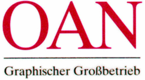 OAN Graphischer Großbetrieb Logo (DPMA, 03.05.1996)