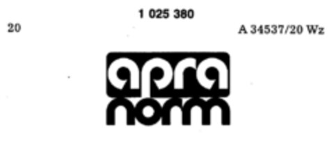 apra norm Logo (DPMA, 27.04.1981)