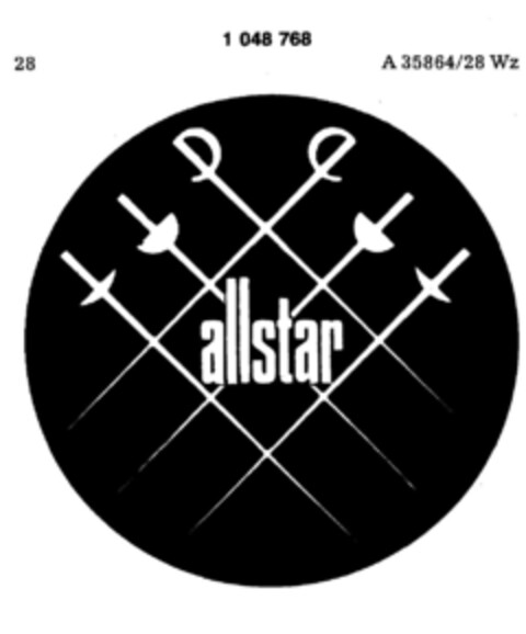 allstar Logo (DPMA, 29.06.1982)