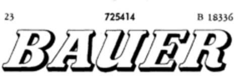 BAUER Logo (DPMA, 07/31/1958)