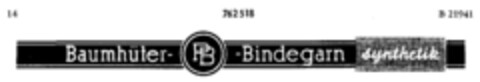 Baumhüter- PB -Bindegarn synthetik Logo (DPMA, 25.05.1960)