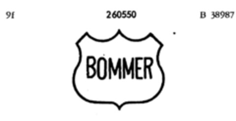 BOMMER Logo (DPMA, 19.10.1920)