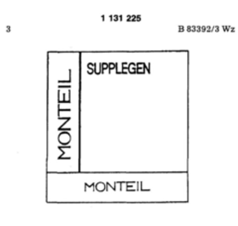 MONTEIL SUPPLEGEN Logo (DPMA, 05.12.1987)