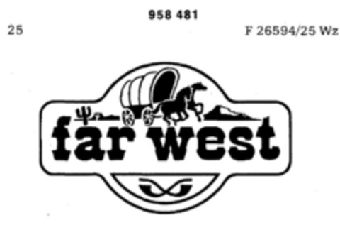 far west Logo (DPMA, 24.04.1976)