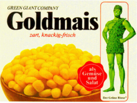 GREEN GIANT COMPANY Goldmais Logo (DPMA, 19.09.1975)