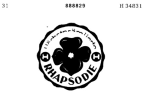 RHAPSODIE Logo (DPMA, 10/05/1970)