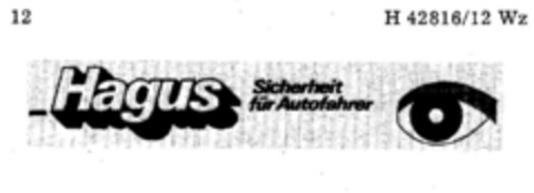 Hagus Sicherheit für Autofahrer Logo (DPMA, 03/08/1977)