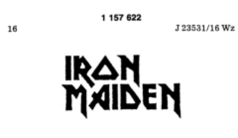 IRON MAIDEN Logo (DPMA, 12.12.1988)