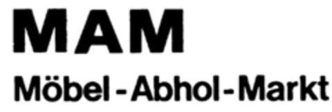 MAM Möbel-Abhol-Markt Logo (DPMA, 04/30/1981)