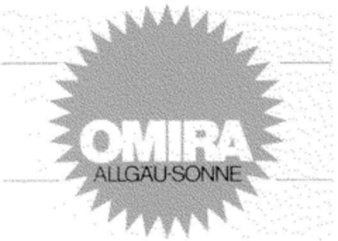 OMIRA ALLGÄU-SONNE Logo (DPMA, 18.11.1978)