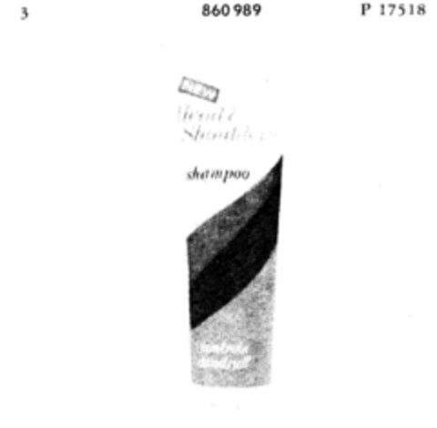 NEW Head+Shoulders shampoo Logo (DPMA, 07/23/1968)