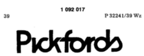 Pickfords Logo (DPMA, 12/29/1984)