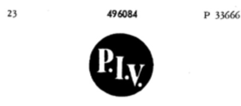 P.I.V. Logo (DPMA, 06/10/1937)